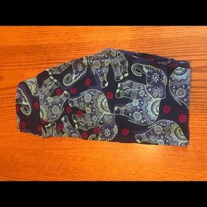 EUC OS EXTREMELY HTF Blue Elephant 🐘 Leggings!